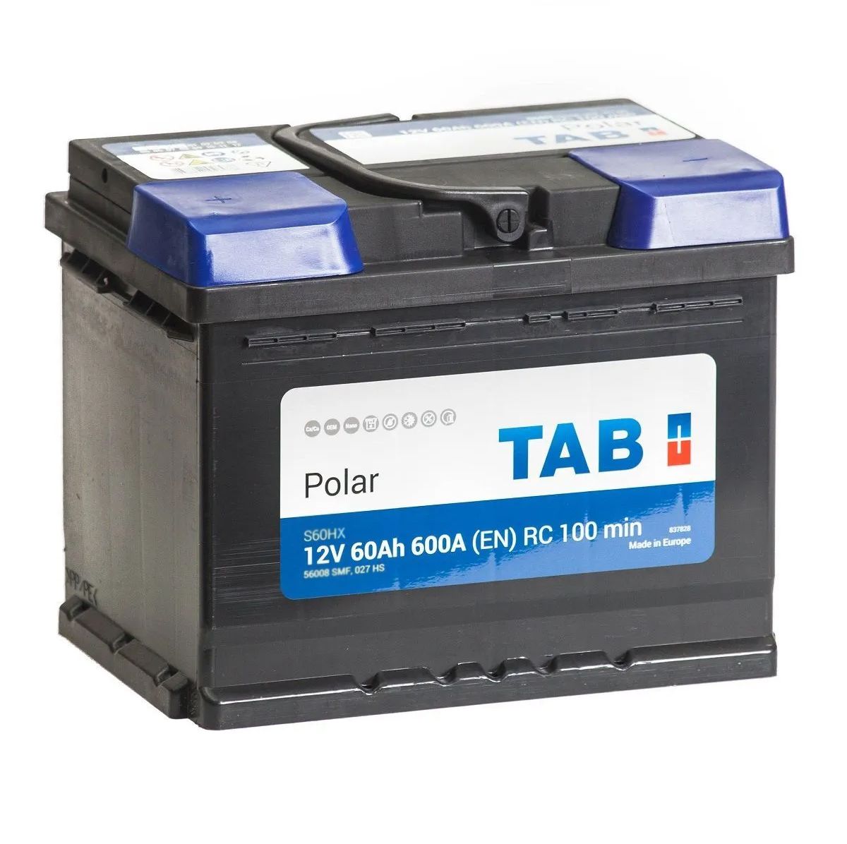 Купить TAB Polar S 6СТ-60 (П.П.) 600А 