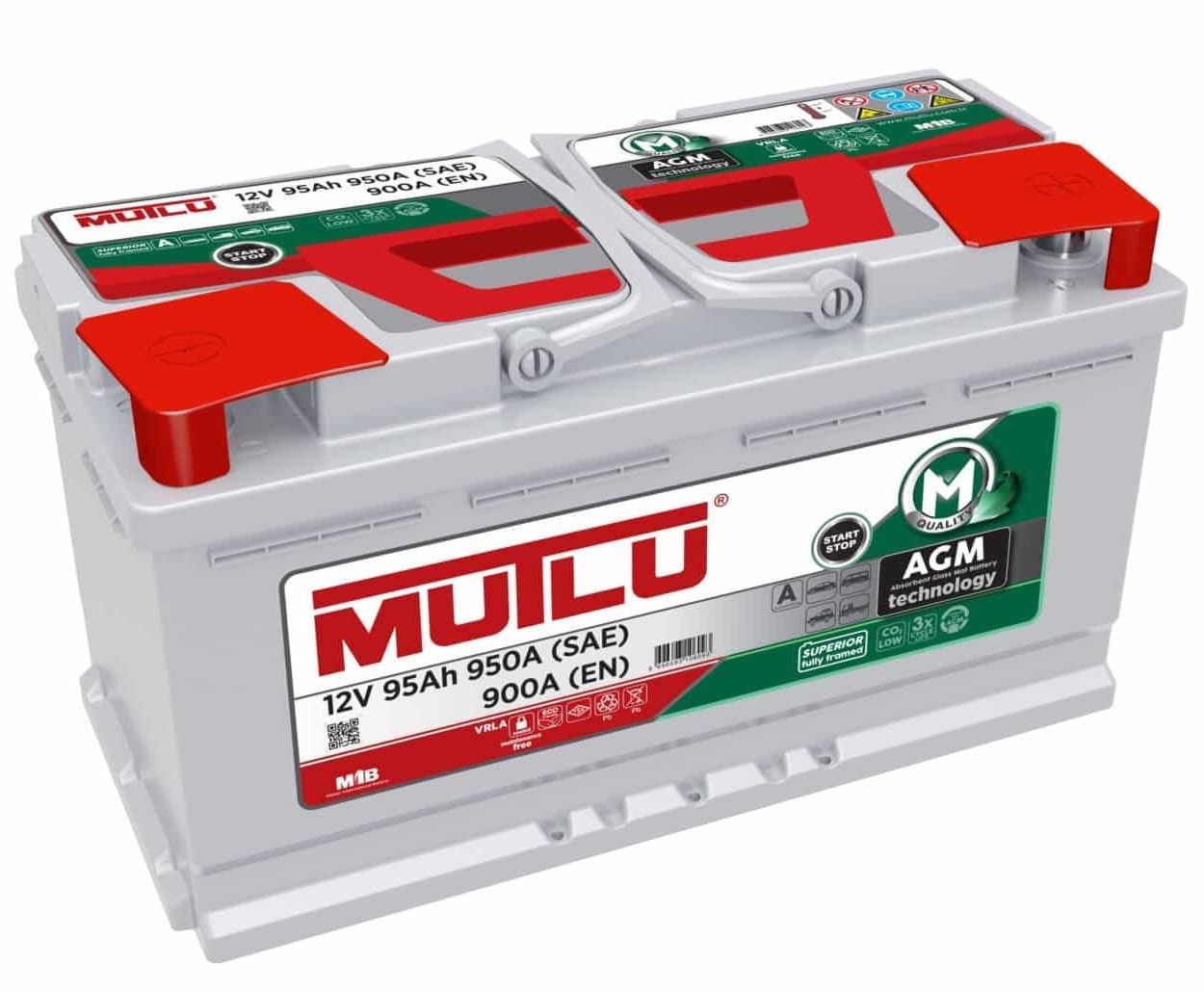 Купить Mutlu AGM 6СТ-95 (О.П.) 900А